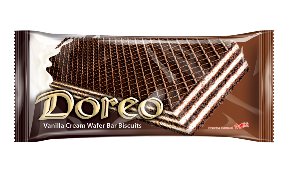 Doreo Vanilla Cream Wafer Bar Biscuit